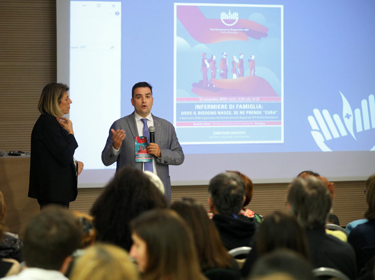 Bologna, 12/11/2019. Aemilia Hotel. Convegno “Infermiere di famiglia: dove il bisogno nasce, se ne prende cura” organizzato dal Coordinamento regionale degli OPI dell’Emilia-Romagna per il 12 novembre 2019. Foto Paolo Righi