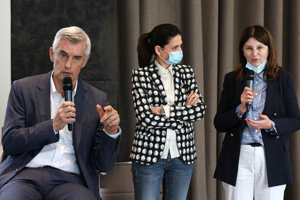 Paolo Bordon, Direttore Generale Ausl di Bologna, Chiara Gibertoni Direttore Generale POliclinico S:Orsola IRCSS di Bologna, Luisa Scardovi Direttore Direzioni Professioni Sanitarie Policlinico S.Orsola IRCSS di Bologna