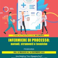 “Infermiere di processo: metodi, strumenti e tecniche” - Dal 18 Maggio 2022 al 14 Dicembre 2022