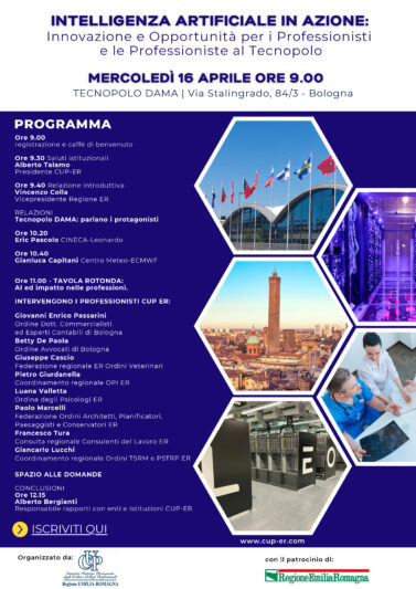 Intelligenza Artificiale, innovazione e opportunità. Il convegno del CUP ER