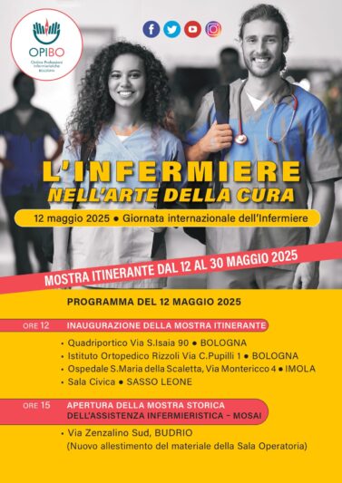 12 maggio - Giornata internazionale dell'infermiere: OPIBO inaugura una mostra fotografica itinerante