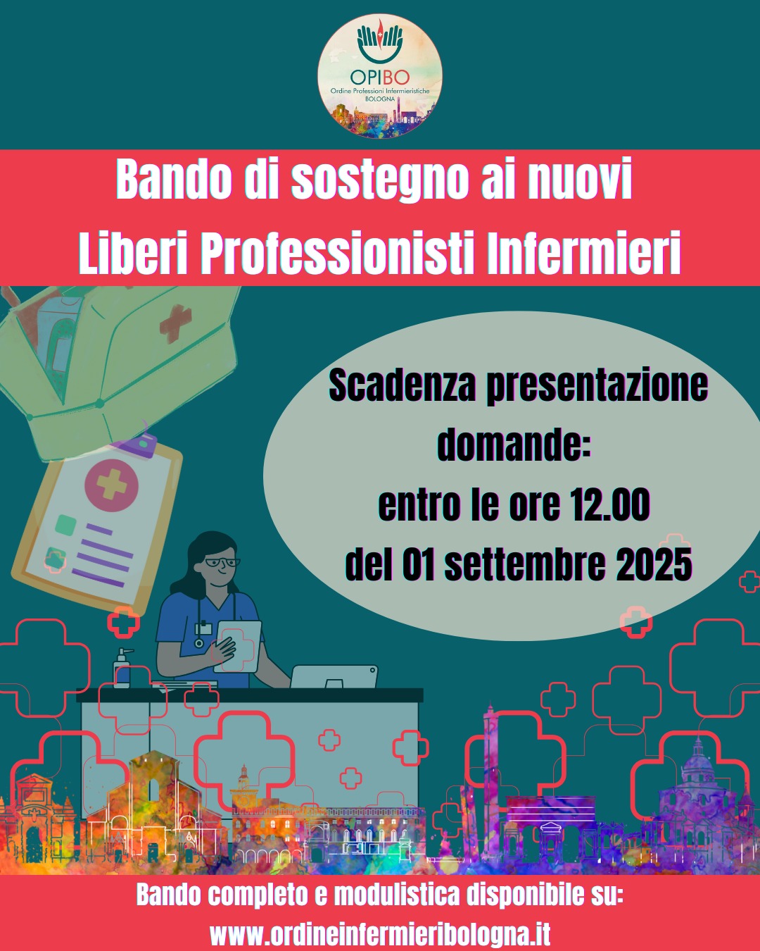 Bando di sostegno ai nuovi liberi professionisti infermieri iscritti a OPI Bologna – Prima Edizione