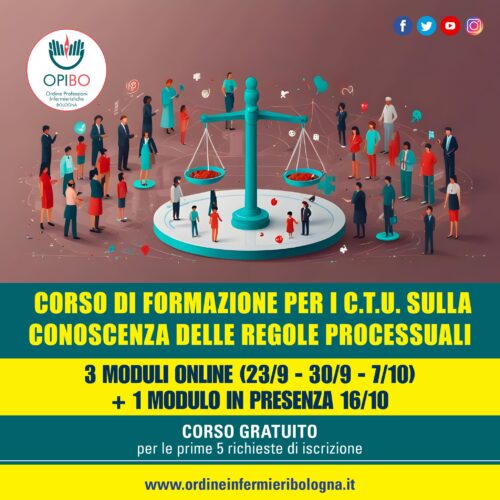 Corso di formazione per i C.T.U. sulla conoscenza delle regole processuali (D.M. 109/2023) ed. 2025