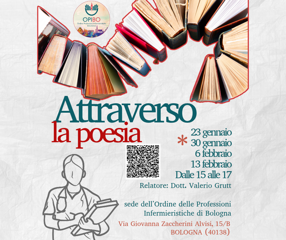 “Poesia, ascolto, prendersi cura” – Laboratorio di poesia per il personale infermieristico (non accreditato ECM) – dal 23 gennaio al 13 febbraio 2026