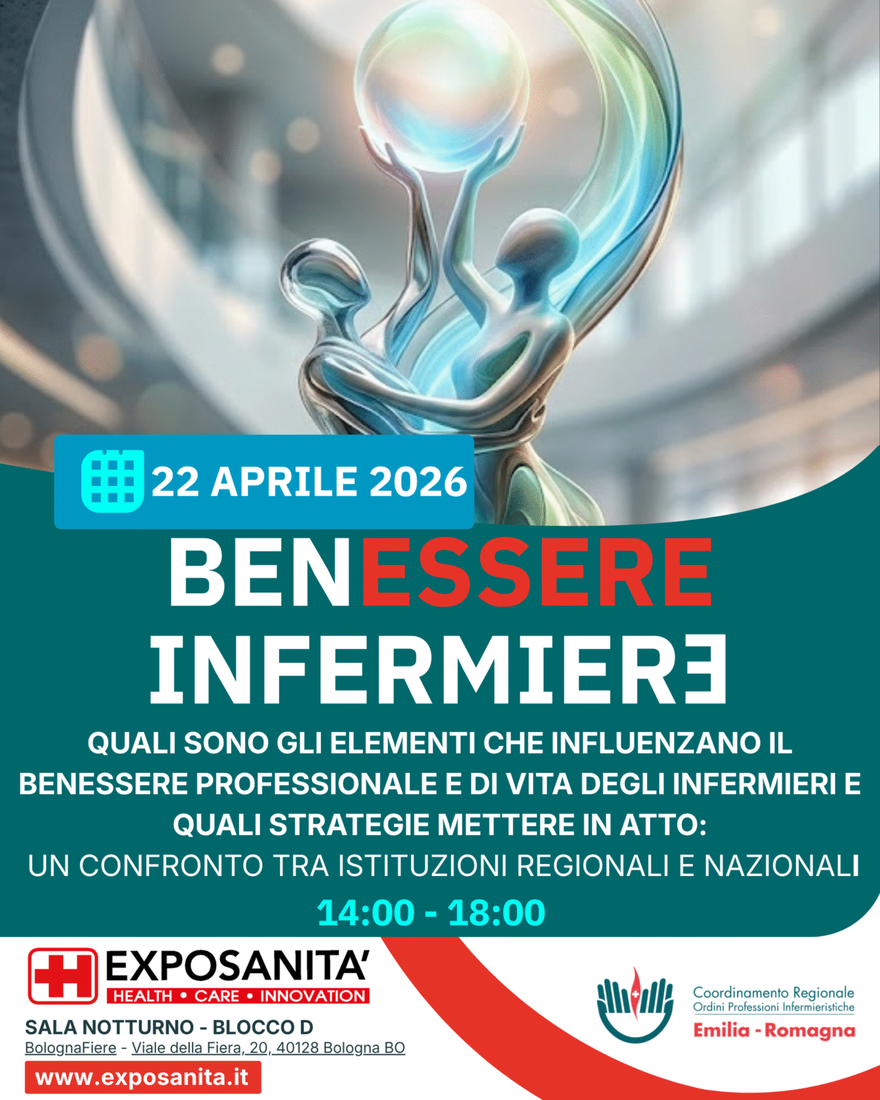 “BenESSERE infermierə: dalle evidenze scientifiche alle proposte concrete” - 22 aprile 2026 - Exposanità