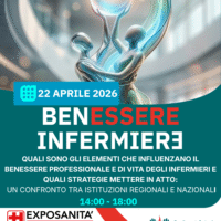 “BenESSERE infermierə: dalle evidenze scientifiche alle proposte concrete” - 22 aprile 2026 - Exposanità