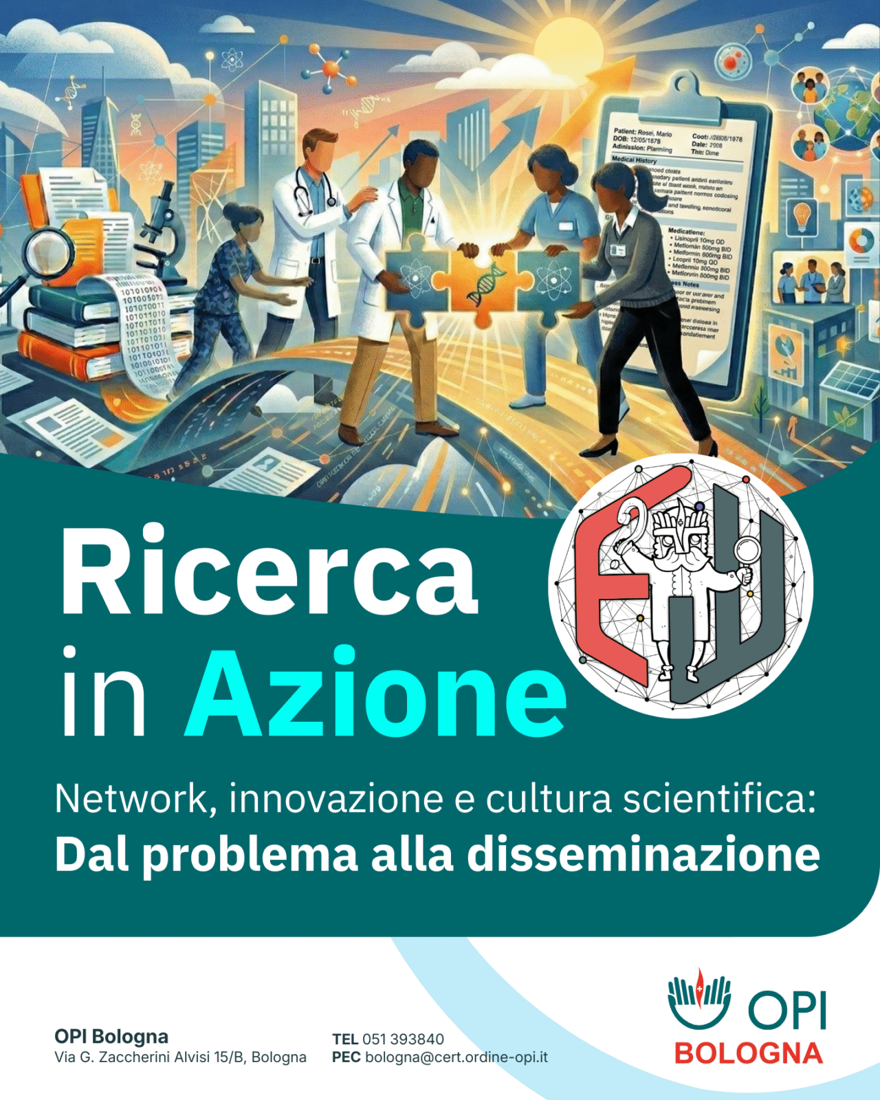 Bando candidature “Ricerca in Azione” – corso dal 14 Aprile 2026 al 10 Dicembre 2026 – Aula OPI Bologna
