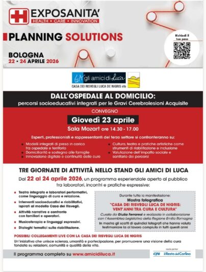 Dall’ospedale al domicilio: percorsi socioeducativi integrati per le Gravi Cerebrolesioni Acquisite - Exposanità 2026