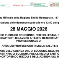 Pubblicato l’avviso pubblico congiunto per Infermieri: AUSL Bologna, Policlinico Sant’Orsola, IOR e AUSL Imola