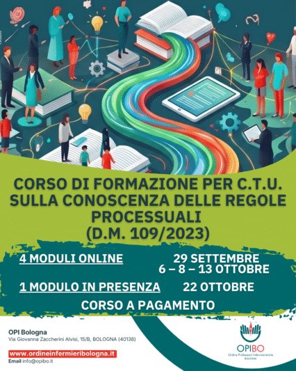 Corso di formazione per i C.T.U. sulla conoscenza delle regole processuali (D.M. 109/2023) 2026 e relativo avviso di sostegno economico
