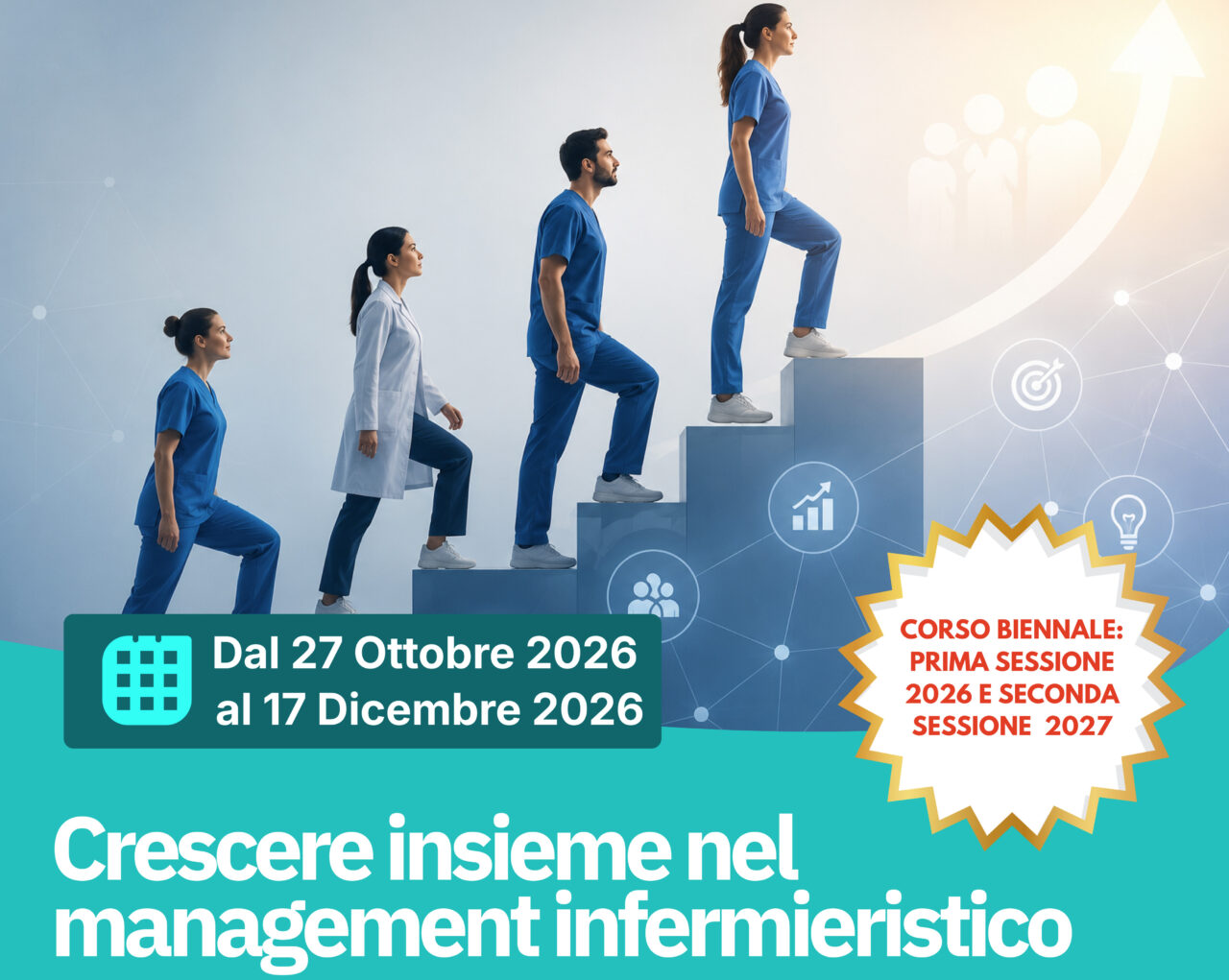 Un'opportunità formativa dedicata a coordinatori, dirigenti e professionisti interessati a sviluppare competenze manageriali per guidare il cambiamento e governare i processi di cura nei contesti sanitari complessi