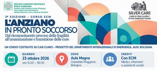 Al via le iscrizioni per la III edizione del corso ECM “L’anziano in Pronto Soccorso”